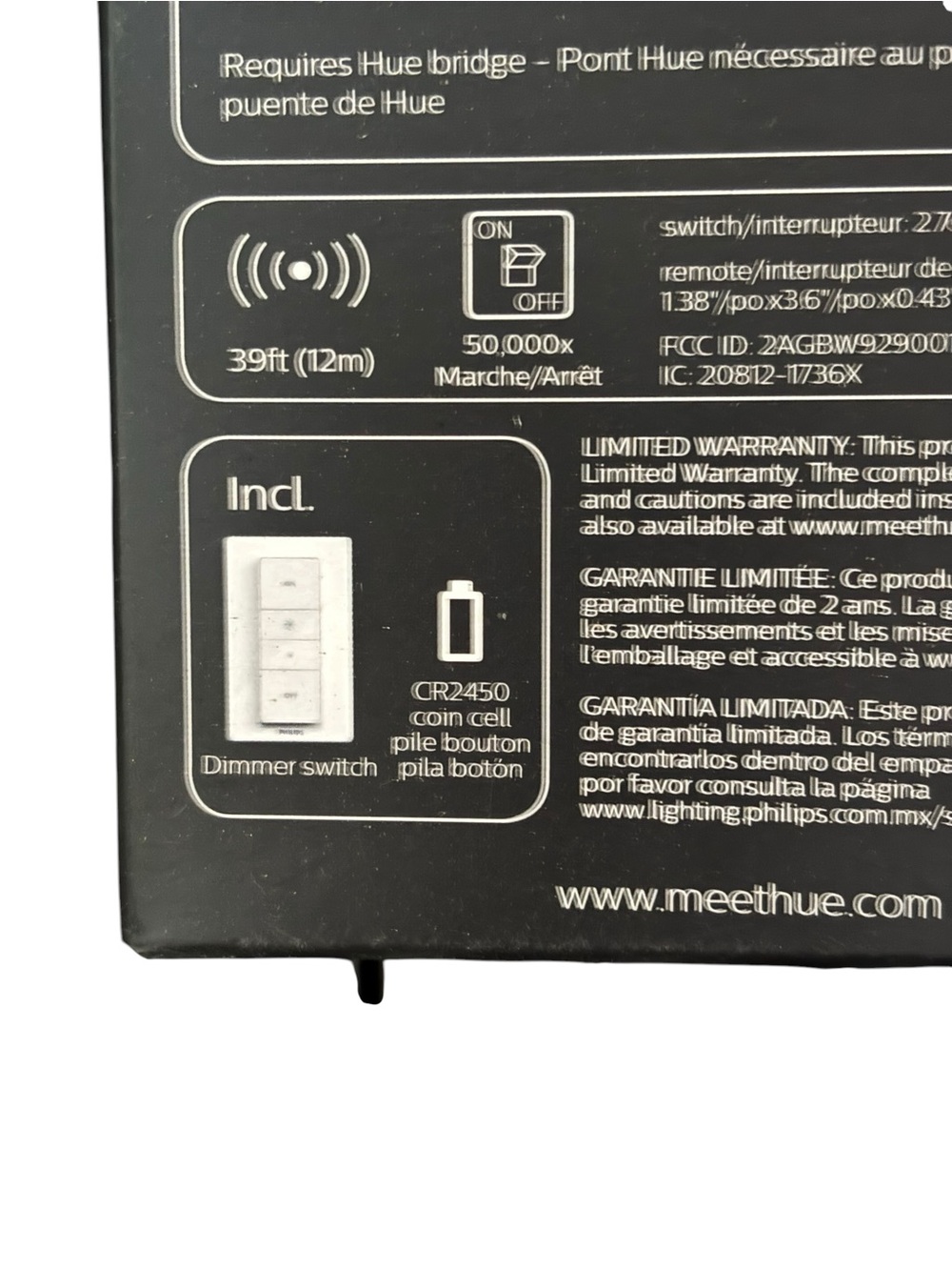 HUE White Wireless Dimmer Switch - Picture 3 of 3